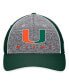 Men's Heather Gray Miami Hurricanes Nimble Adjustable Hat