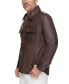 Фото #3 товара Men's The Mogador Leather Overshirt