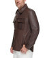 ფოტო #3 პროდუქტის Men's The Mogador Leather Overshirt