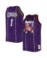 Фото #1 товара Men's Tracy McGrady Purple Toronto Raptors Big and Tall Hardwood Classics 1998-99 Swingman Jersey