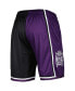 Фото #2 товара Шорты мужские Mitchell & Ness Sacramento Kings Hardwood Classics 2000 черные с фиолетовым - сплит