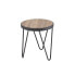 Bage End Table In Weathered Oak & Metal