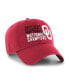 Men's and Women's Crimson Oklahoma Sooners 2024 NCAA Softball Women's College World Series Champions Clean Up Adjustable Hat