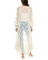 Rococo Sand Embroidered Wrap Dress Women's White S