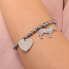 Steel solid bracelet with pendants Save the Planet LPS05ATA10