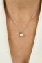 Фото #2 товара Elegant silver pendant with genuine pearl PT109W