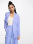 & Other Stories co-ord linen blend blazer in blue 34 - фото #7