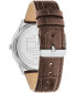 Фото #2 товара Наручные часы Versace men's Echo Park Black Leather Strap Watch 42mm.