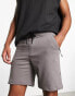 Фото #3 товара Bershka cargo jersey shorts in charcoal