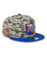 ფოტო #1 პროდუქტის Men's Camo, Royal Buffalo Bills 2023 Salute To Service 9FIFTY Snapback Hat