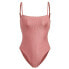 Фото #1 товара Vitamin A Women's Jenna Bodysuit Full, Sunkissed Rib, Pink, Small