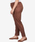 ფოტო #3 პროდუქტის Plus Size Teal The Show Solid Faux Suede Pants