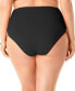 Фото #2 товара Anne Cole 300276 Women Plus Size High-Waist Shirred Bottoms Black Size 24W