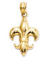 Фото #1 товара Macy's 14k Gold Charm, Small Fleur De Lis Charm