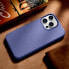 Фото #16 товара Чехол для iPhone 14 Pro Max ICARER из натуральной кожи MagSafe Case Leather светло-фиолетовый