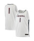 Фото #1 товара Men's #1 White Virginia Cavaliers Replica Basketball Jersey