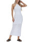 Women's Crochet Halter Maxi Dress