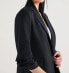 Фото #4 товара Scoop Blazer Women's Black Relaxed Fit Scrunch Sleeve Blend XL 16-18