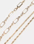 ALDO levington pack of 2 dainty bracelets in gold