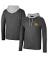 ფოტო #1 პროდუქტის Men's Black Iowa Hawkeyes Ballot Waffle-Knit Thermal Long Sleeve Hoodie T-shirt