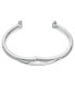 ფოტო #3 პროდუქტის Silver-Tone Crystal Cuff Bracelet