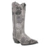 Фото #2 товара Laredo Sylvan Floral Embroidery Snip Toe Cowboy Womens Grey Casual Boots 54272