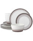 Фото #1 товара Colorscapes Canyon Layers 12 Piece Coupe Dinnerware Set