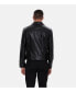 ფოტო #9 პროდუქტის Men's Casual Leather Jacket, Black