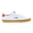 Фото #1 товара Lakai Newport MS1240251A00 Mens White Leather Skate Inspired Sneakers Shoes