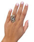 ფოტო #4 პროდუქტის Crazy Collection® Multi-Gemstone (5-1/3 ct. t.w.) & Diamond (3/8 ct. t.w.) Swirling Cluster Statement Ring in 14k Gold