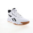 Фото #4 товара Reebok Zig Encore Mens White Synthetic Lace Up Lifestyle Sneakers Shoes