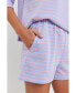 ფოტო #2 პროდუქტის Women's Striped Breton Shorts