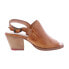 Фото #1 товара Bed Stu Sierra F399010 Womens Brown Leather Slip On Heeled Sandals Shoes