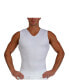 Фото #6 товара Insta Slim Men's Compression Sleeveless V-Neck T-Shirt