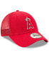 Фото #3 товара Men's Red Los Angeles Angels Trucker 9FORTY Adjustable Snapback Hat