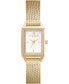 ფოტო #1 პროდუქტის Women's Quartz Gold-Tone Stainless Steel Mesh Watch 25.5mm x 20.5mm