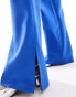 Фото #4 товара Extro & Vert tailored split hem trousers in cobalt co-ord