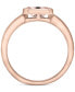 ფოტო #3 პროდუქტის Lab-grown Morganite Oval Bezel Ring (5/8 ct. t.w.) in 14k Rose Gold-Plated Sterling Silver (Also in Lab-grown Opal)