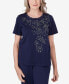 ფოტო #1 პროდუქტის Petite All American Embellished Beaded Firework Top