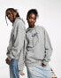 Фото #4 товара Reclaimed Vintage unisex out of focus graphic hoodie in washed grey