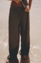 Фото #5 товара Брюки straight-leg из рельефной ткани ZARA