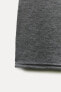 Plain short sleeve wool and silk blend t-shirt