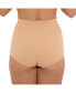 ფოტო #2 პროდუქტის Plus Size Nude Shade Smooth High Waisted Brief Panty