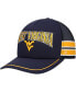 ფოტო #1 პროდუქტის Men's Navy West Virginia Mountaineers Sideband Trucker Adjustable Hat