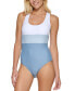 Фото #1 товара Calvin Klein 300745 Women's Cross-Back One-Piece Swimsuit, size 16