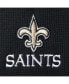 Фото #2 товара Men's Black New Orleans Saints Maverick Thermal Henley Long Sleeve T-shirt