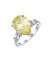 Кольцо Bling Jewelry Canary Yellow CZ Teardrop Engagement
