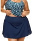 ფოტო #1 პროდუქტის Plus Size Birdie Lotus High Rise Active Skort