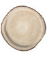 Фото #3 товара Wood Tree Bark Indented Display Tray Serving Plate Platter Charger