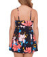 Women's Floral-Print Empire Swim Dress, Created for Macy's